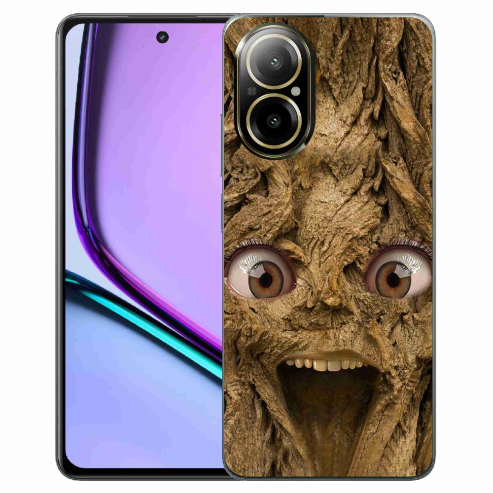 Gelový kryt mmCase na Realme C67 - veselý strom s očima