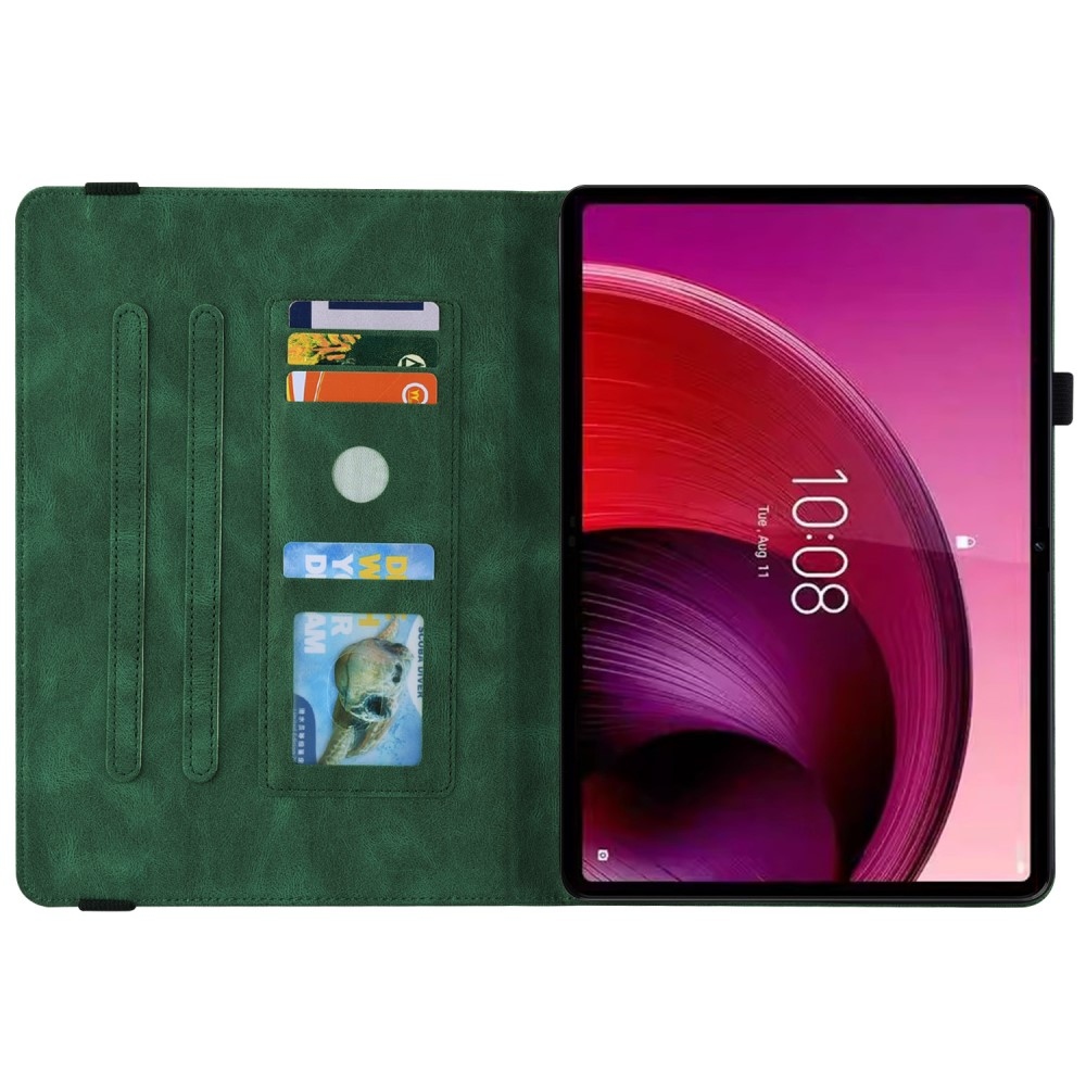 Imprint zavírací pouzdro na Lenovo Tab M10 5G - zelené