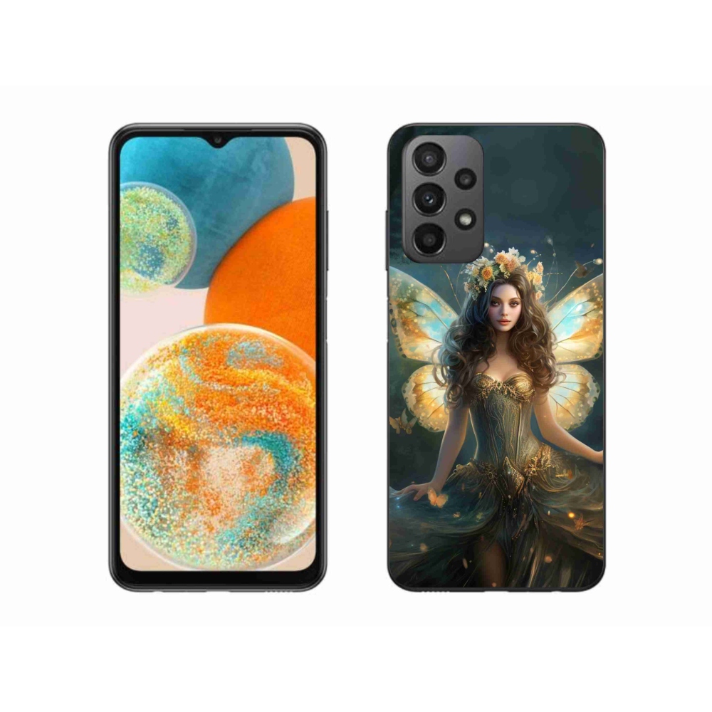 Gelový kryt mmCase na Samsung Galaxy A23 4G/5G - motýlí žena