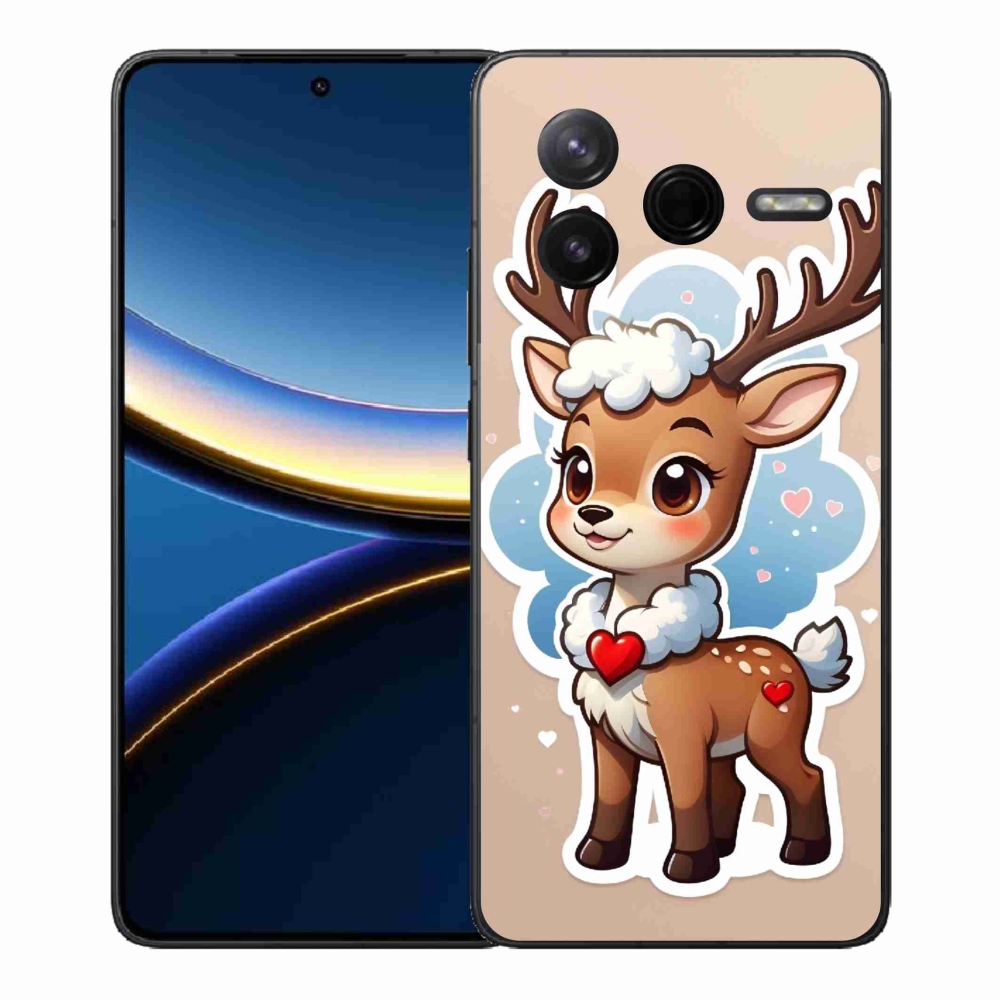 Gelový kryt mmCase na Xiaomi Poco F7 Pro - kreslený sob