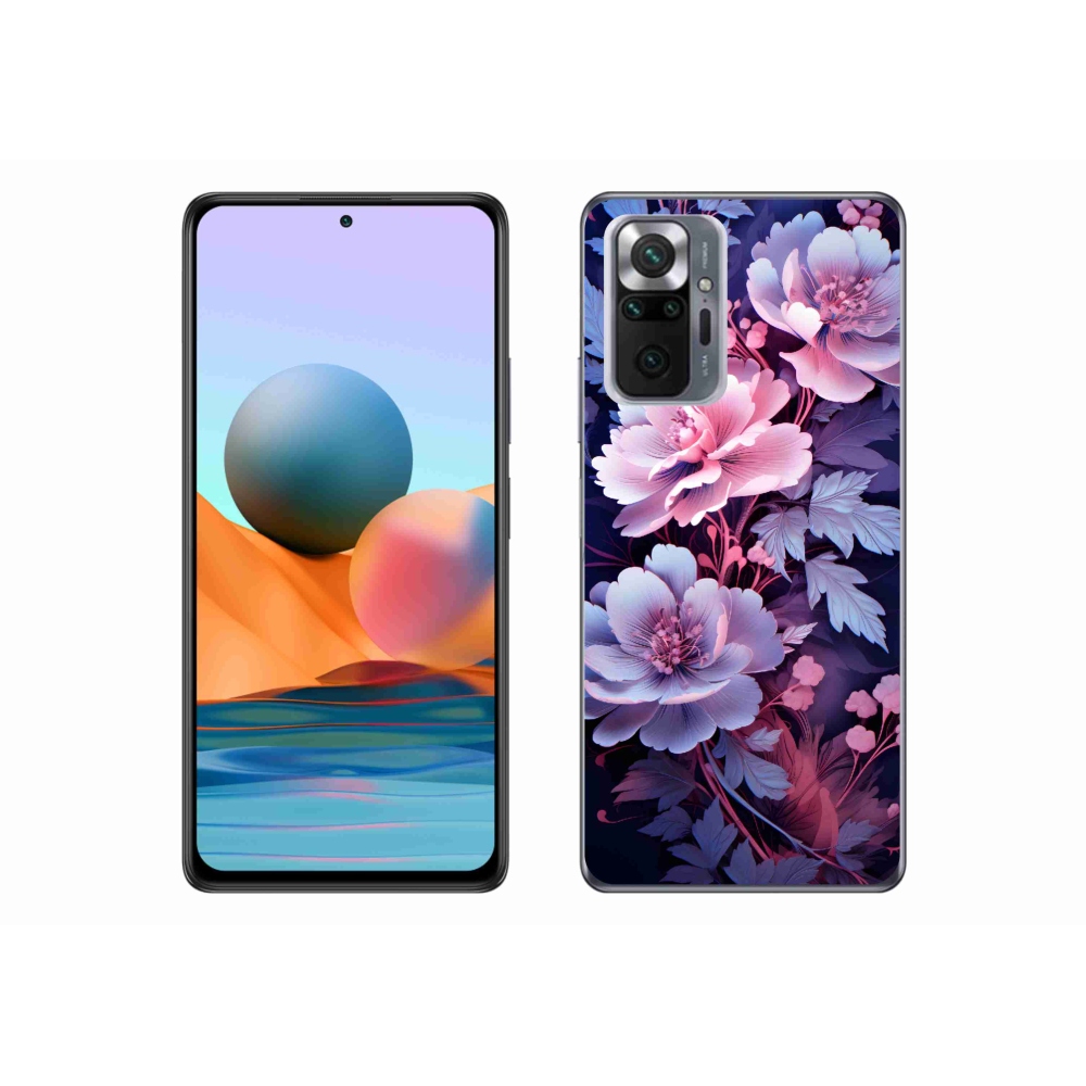 Gelový kryt mmCase na Xiaomi Redmi Note 10 Pro - květiny 11