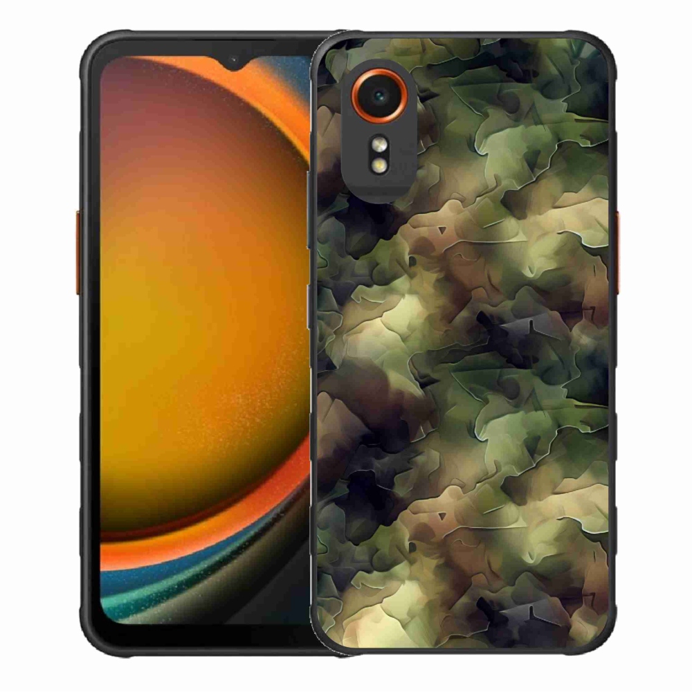 Gelový kryt mmCase na Samsung Galaxy Xcover 7 - maskáčový vzor 10