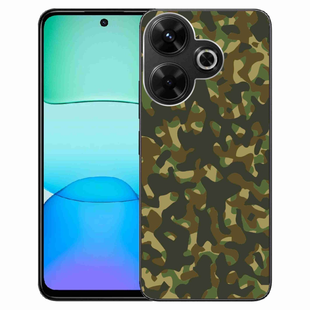 Gelový kryt mmCase na Xiaomi Redmi 13 4G/Poco M6 4G - maskáčový vzor 1