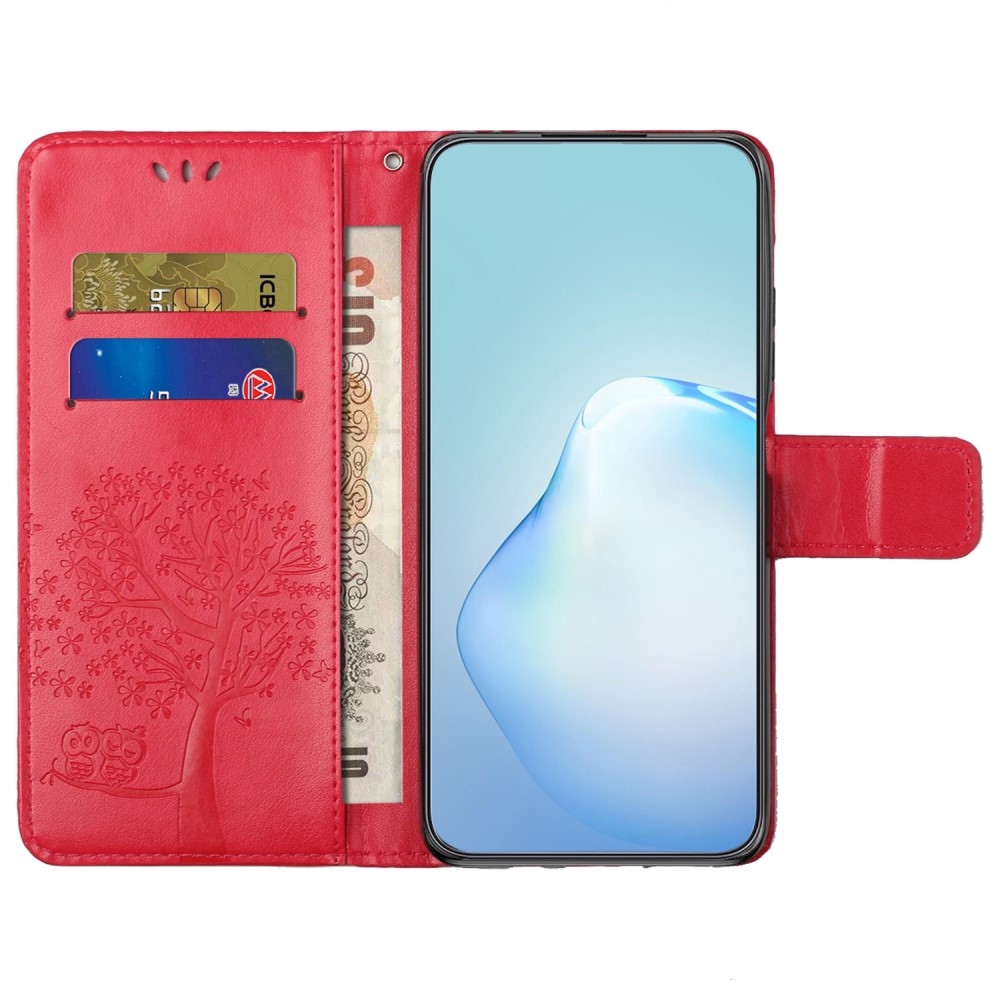 Tree knížkové pouzdro na Samsung Galaxy S23 FE - červené