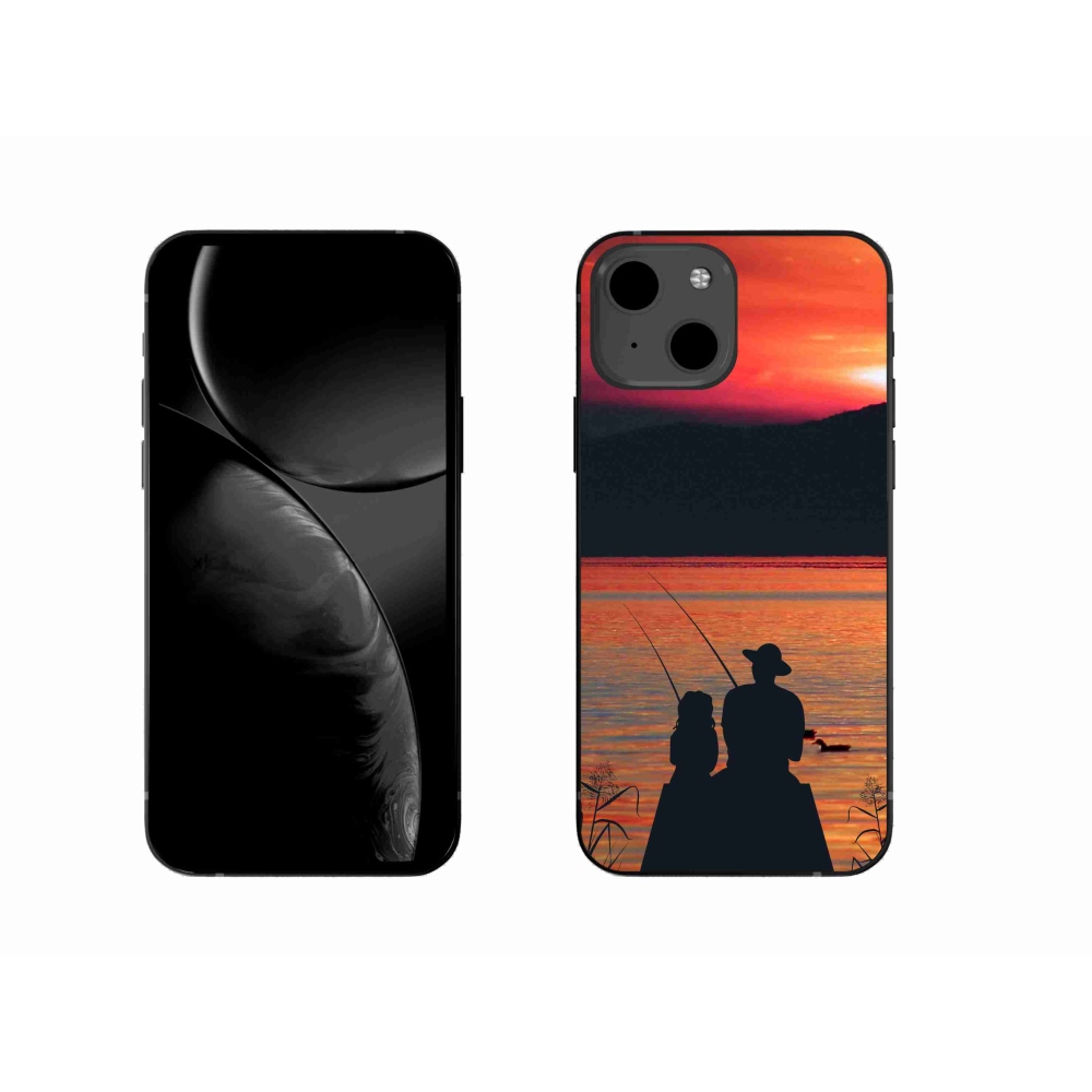 Gelový kryt mmCase na iPhone 13 6.1 - rybaření 3