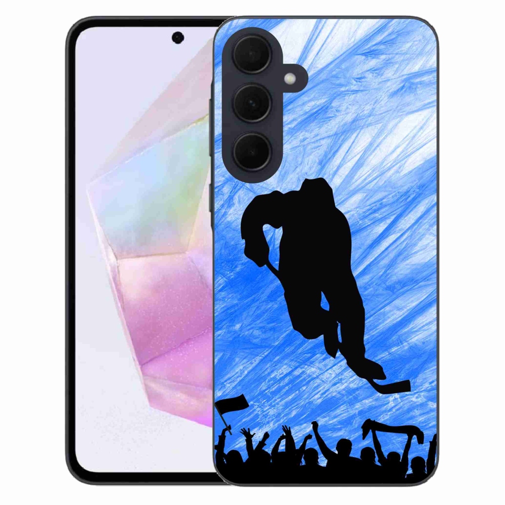 Gelový kryt mmCase na Samsung Galaxy A35 5G - hokejový hráč