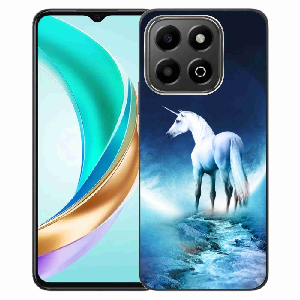 Gelový kryt mmCase na Honor X6b - bílý jednorožec