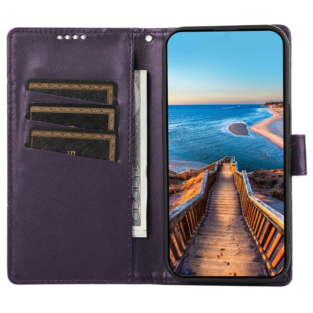 Line knížkové pouzdro na Realme 12 5G/12x 5G - fialové