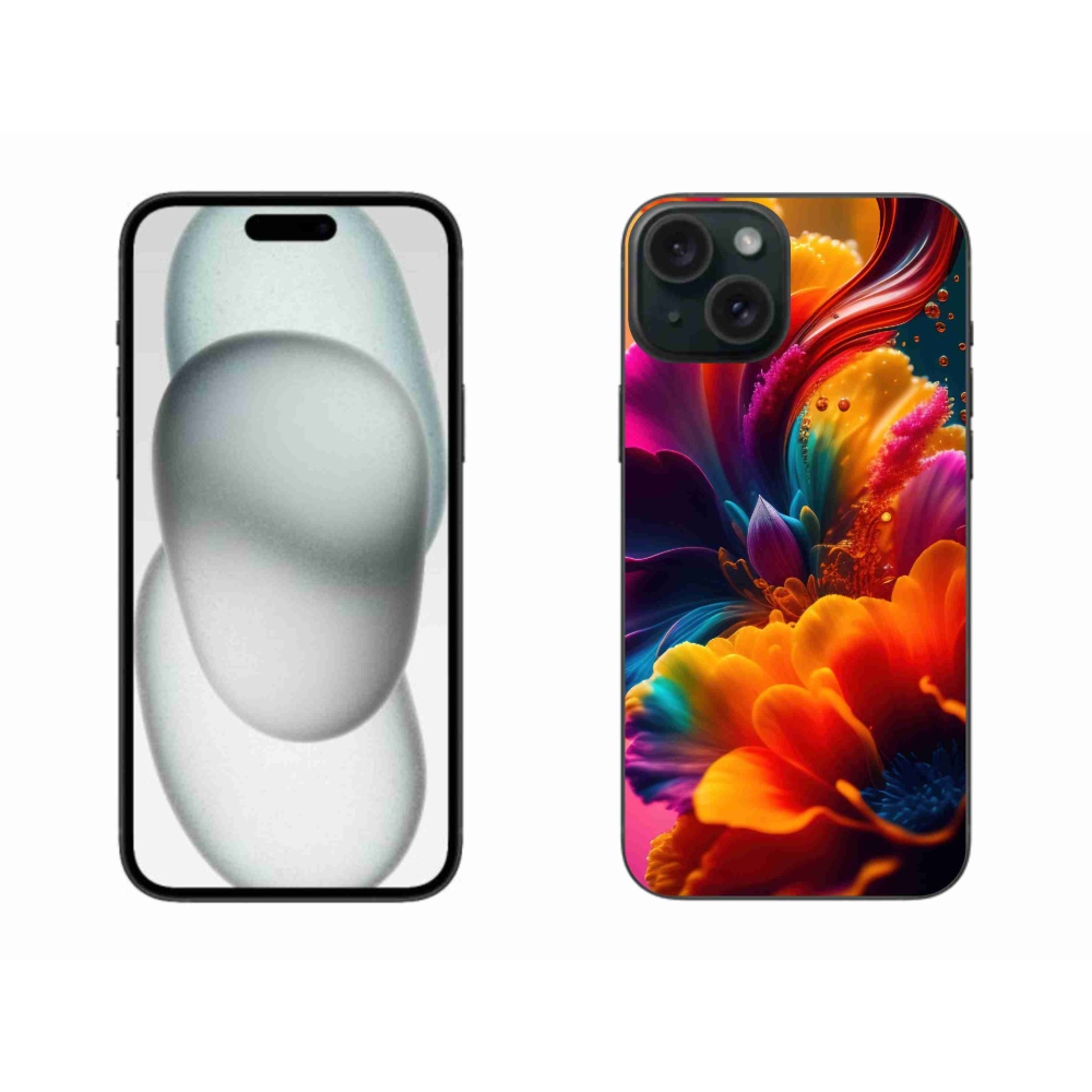 Gelový kryt mmCase na iPhone 15 Plus - abstraktní motiv 2