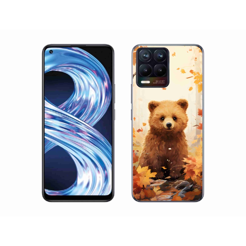 Gelový kryt mmCase na Realme 8 Pro - medvěd v lese