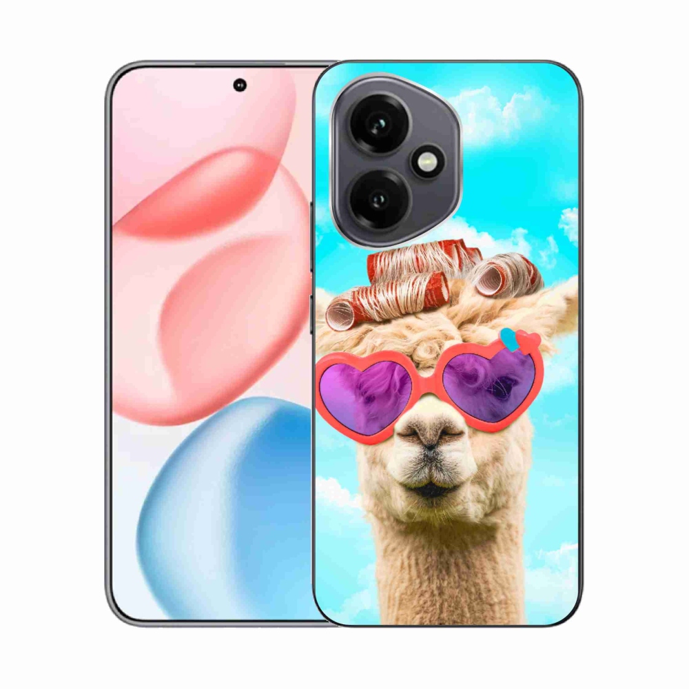 Gelový kryt mmCase na Honor 400 - lama s brýlemi