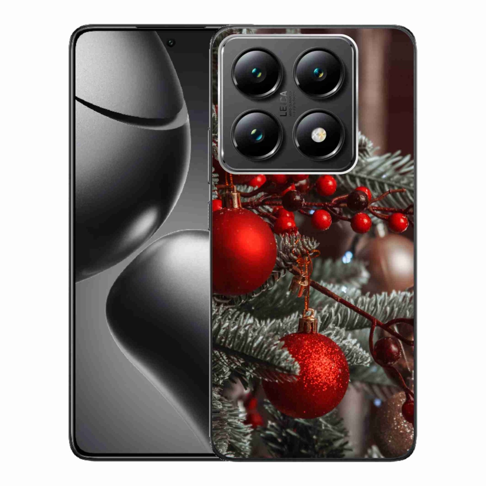 Gelový kryt mmCase na Xiaomi 14T Pro - vánoční ozdoby 2