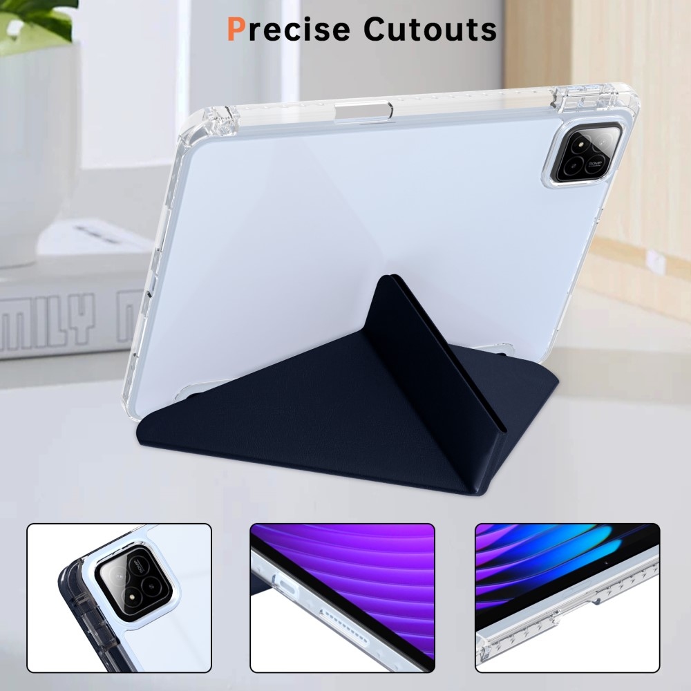 Origami chytré polohovací pouzdro na tablet Xiaomi Pad 7/7 Pro - tmavěmodré