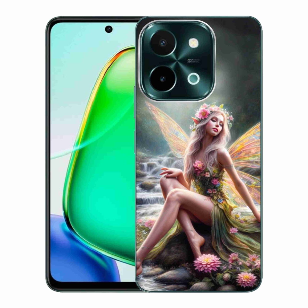 Gelový kryt mmCase na Vivo Y28 - motýlí žena 1