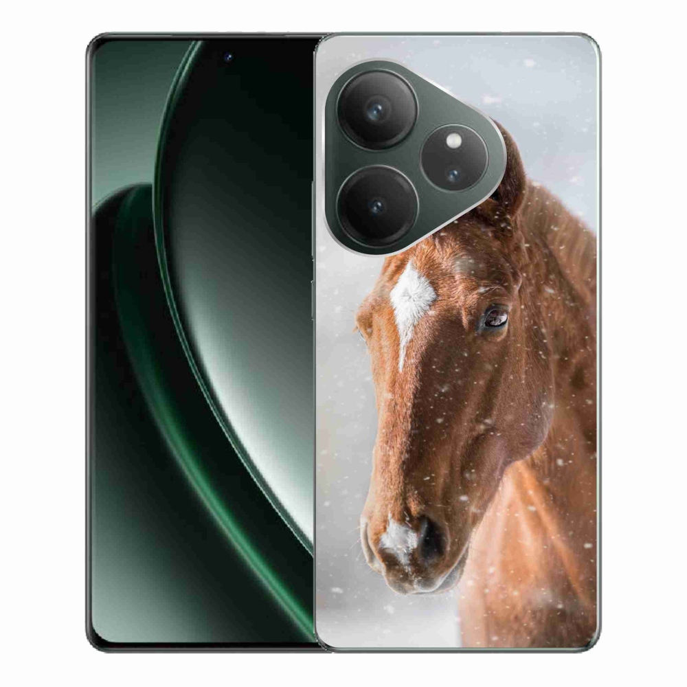 Gelový kryt mmCase na Realme GT 6 5G/GT 6T 5G - hnědý kůň 2