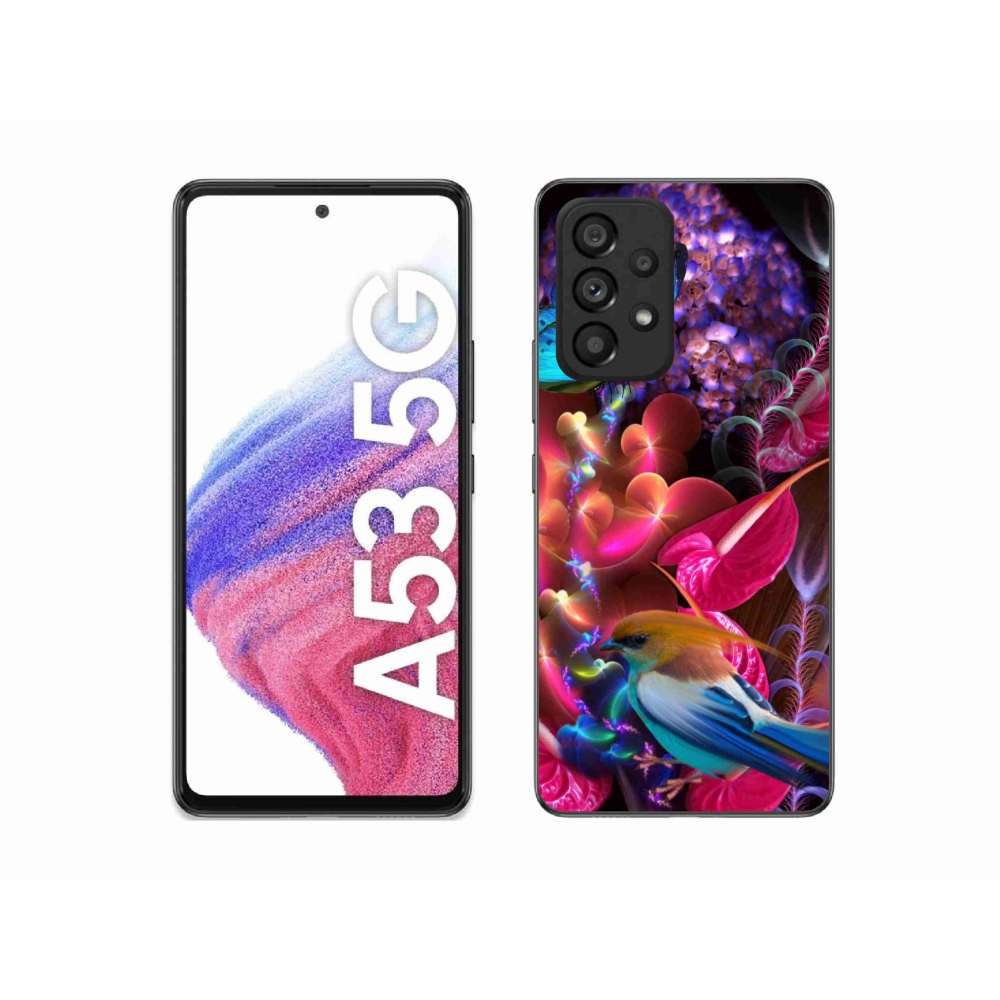Gelový kryt mmCase na Samsung Galaxy A53 5G - barevné květiny