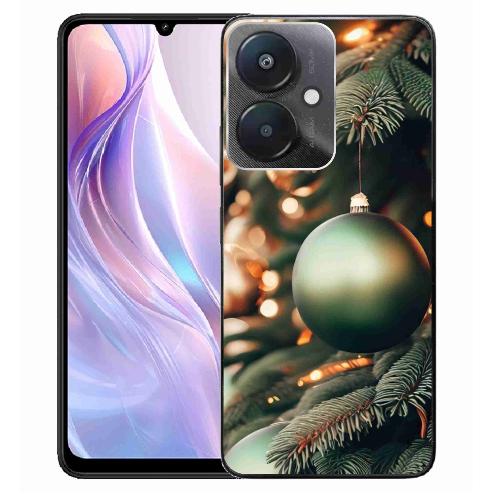 Gelový kryt mmCase na Xiaomi Redmi 13C 5G - vánoční ozdoby 1