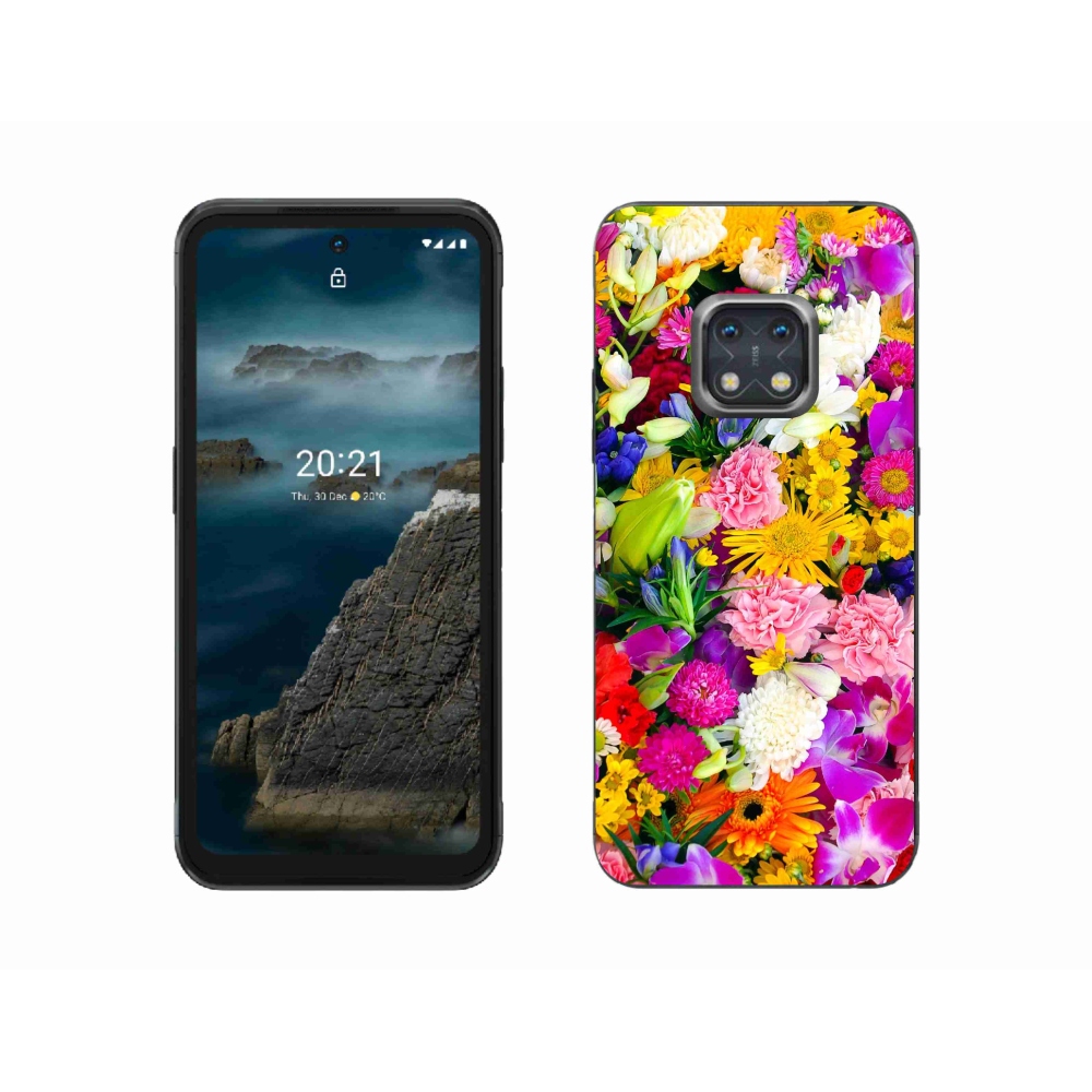 Gelový kryt mmCase na Nokia XR20 - květiny 12