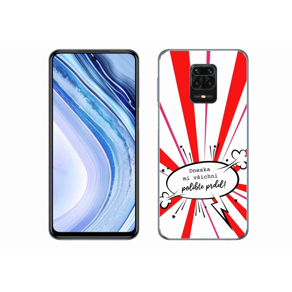 Gelový kryt mmCase na Xiaomi Redmi Note 9 Pro - vtipný text 15 bílé pozadí
