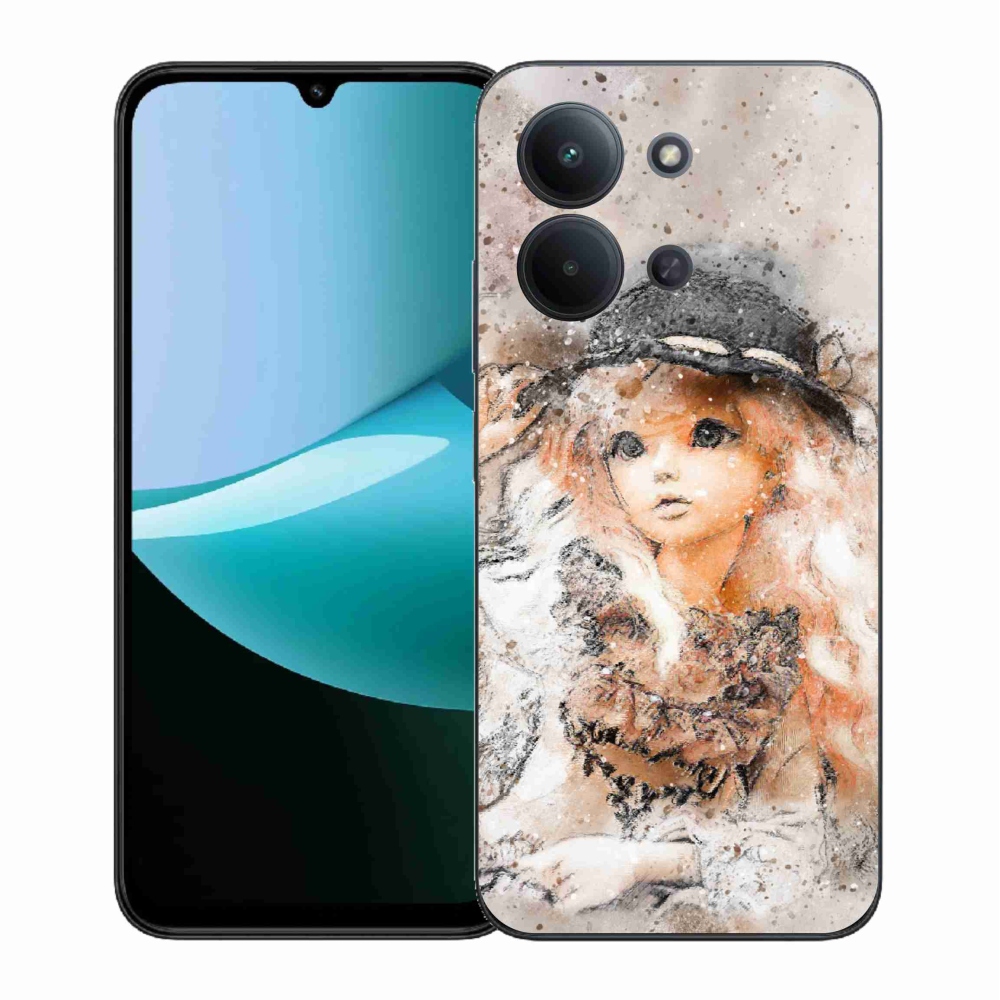 Gelový kryt mmCase na Xiaomi Redmi 15C 4G (171mm)/Poco C85 4G (171mm) - holčička s kloboukem