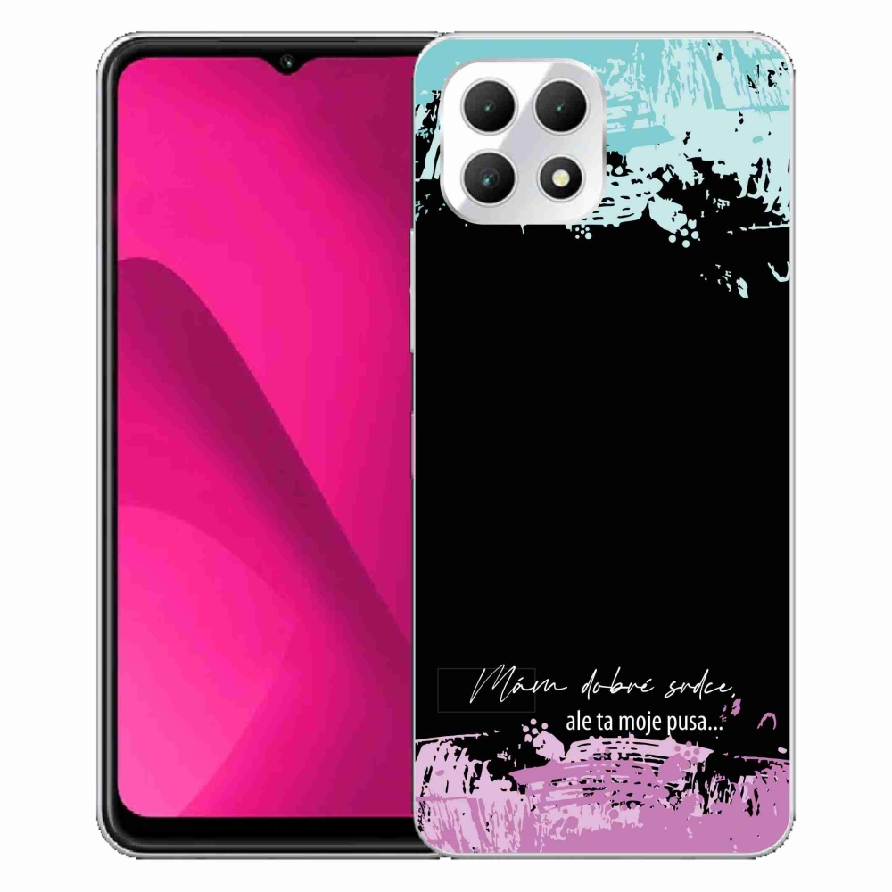 Gelový kryt mmCase na T-Mobile T Phone 2 - vtipný text 3 černé pozadí