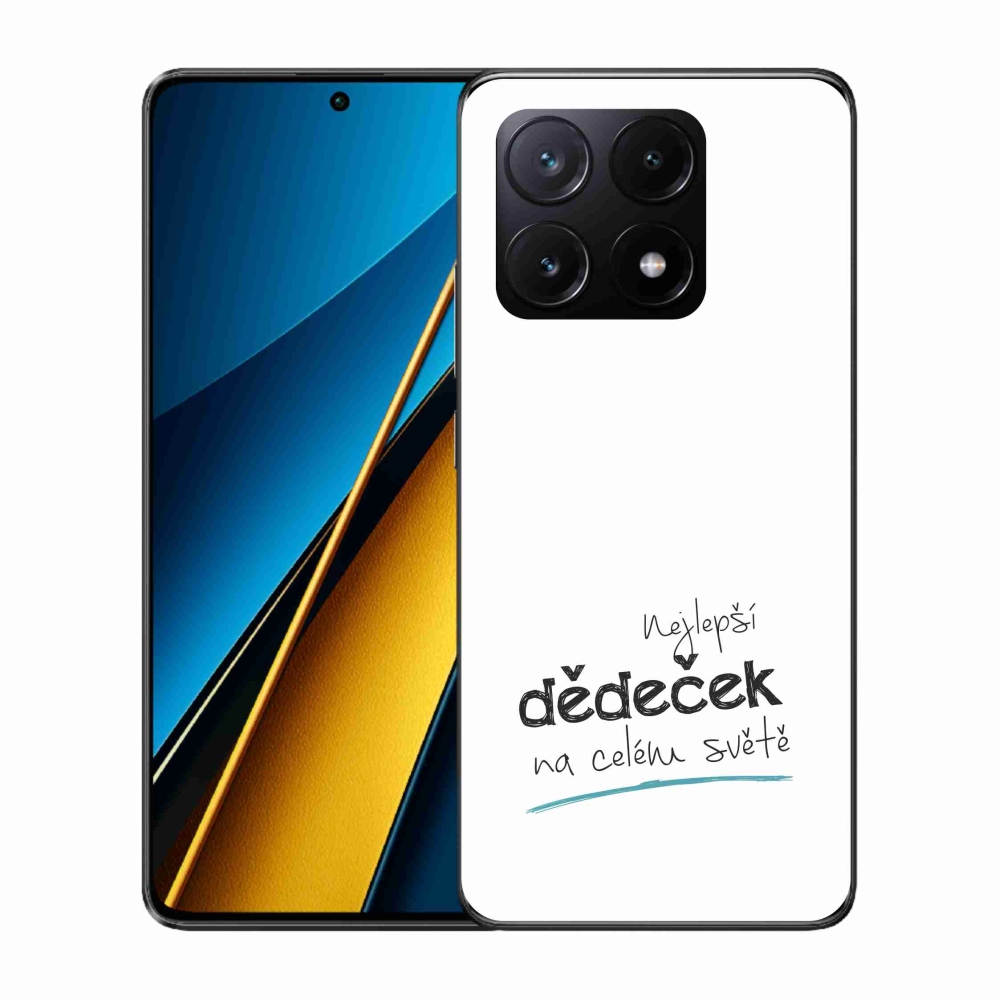 Gelový kryt mmCase na Xiaomi Poco X6 Pro 5G - nejlepší dědeček 3 bílé pozadí