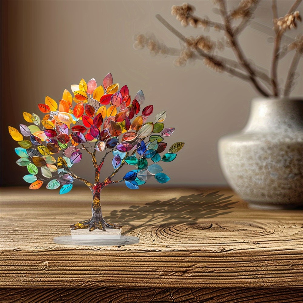 Designová stolní dekorace Strom života z transparentního akrylu