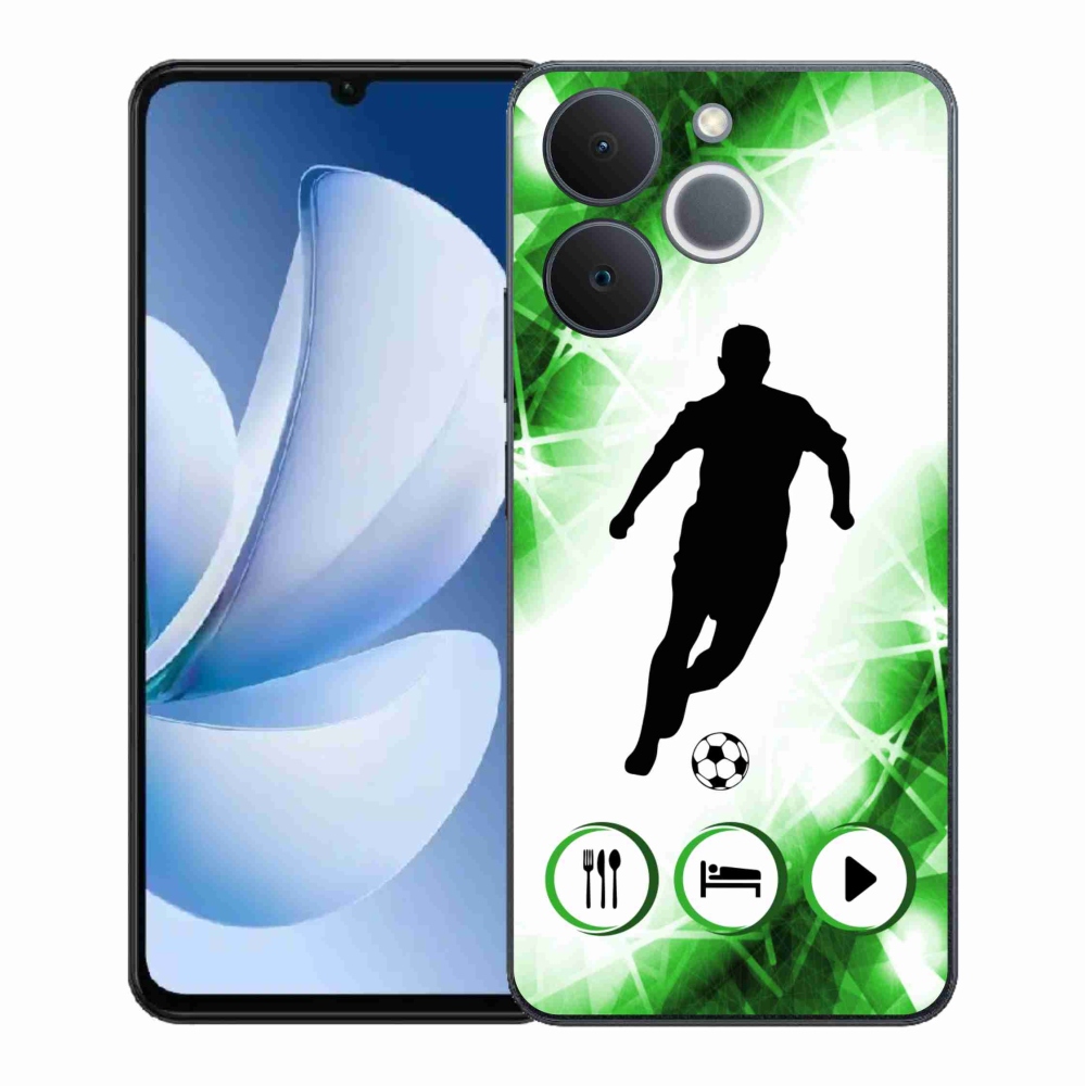 Gelový kryt mmCase na Realme Note 70T - fotbalista
