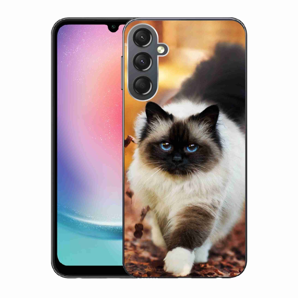 Gelový obal mmCase na Samsung Galaxy A24 - kočka