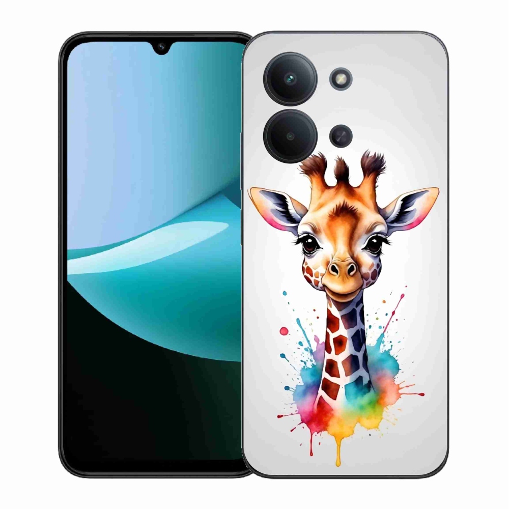 Gelový kryt mmCase na Xiaomi Redmi 15C 4G (171mm)/Poco C85 4G (171mm) - žirafa 1