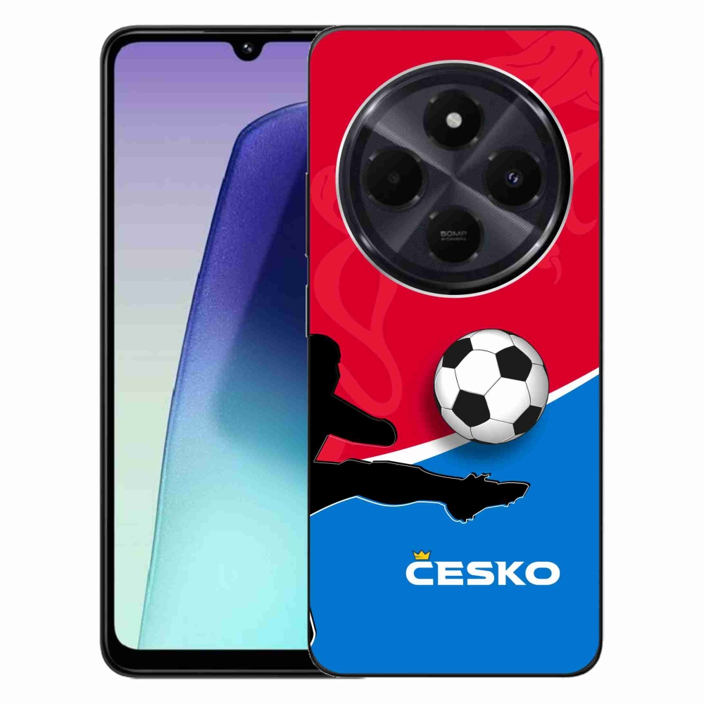 Gelový kryt mmCase na Xiaomi Redmi 14C/Poco C75 - fotbal Česko 2