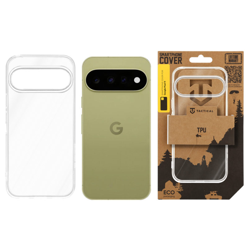 Tactical TPU Kryt pro Google Pixel 11 Transparent