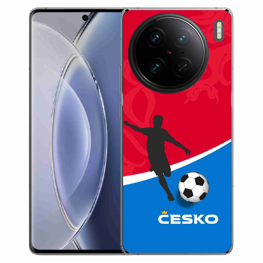 Gelový kryt mmCase na Vivo X90 Pro - fotbal Česko