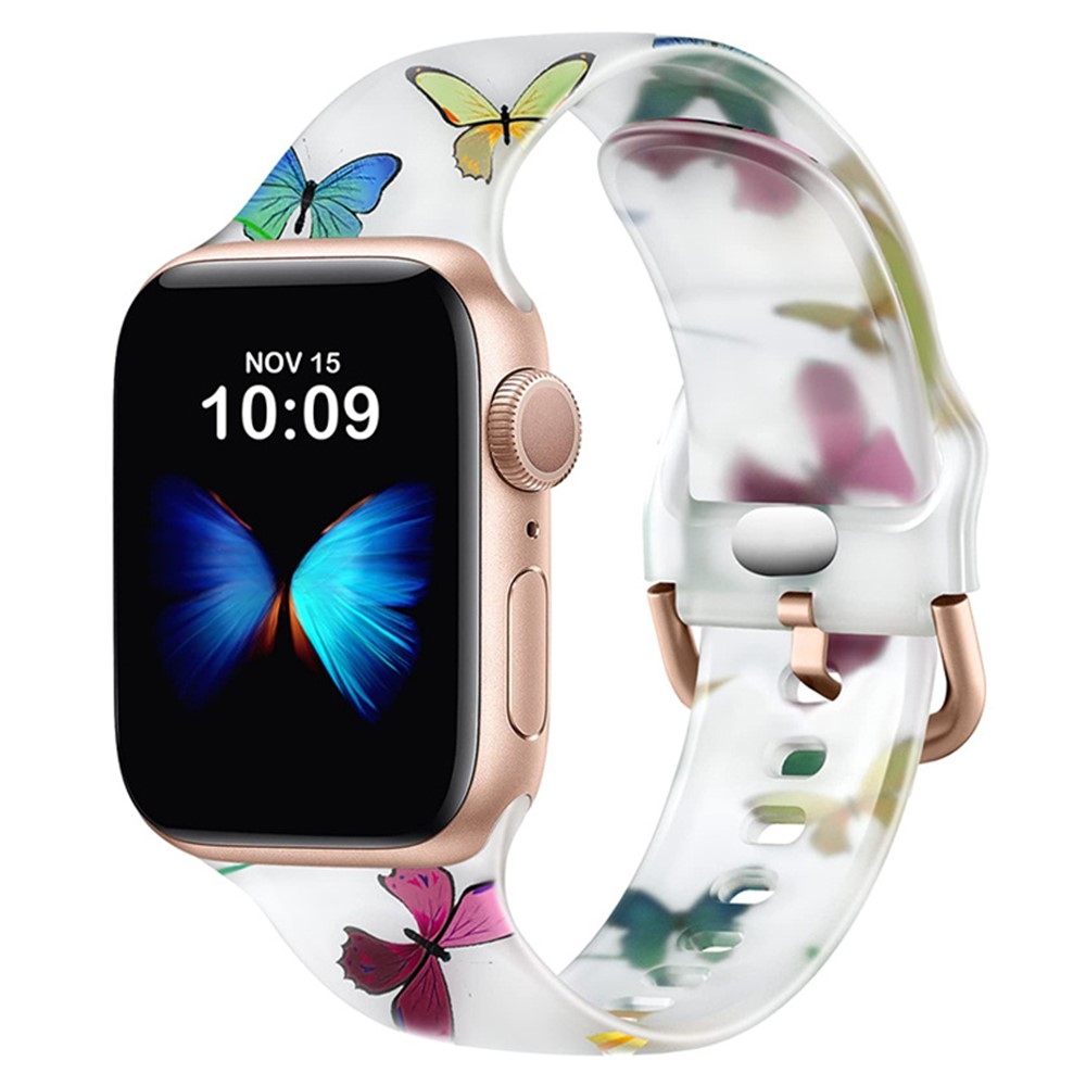 Patte silikonový řemínek na Apple Watch Ultra/Ultra 2 49mm/SE/SE 2022/2023 44mm/9/8/7 45mm/6/5/4 44mm/3/2/1 42 mm - vzor A