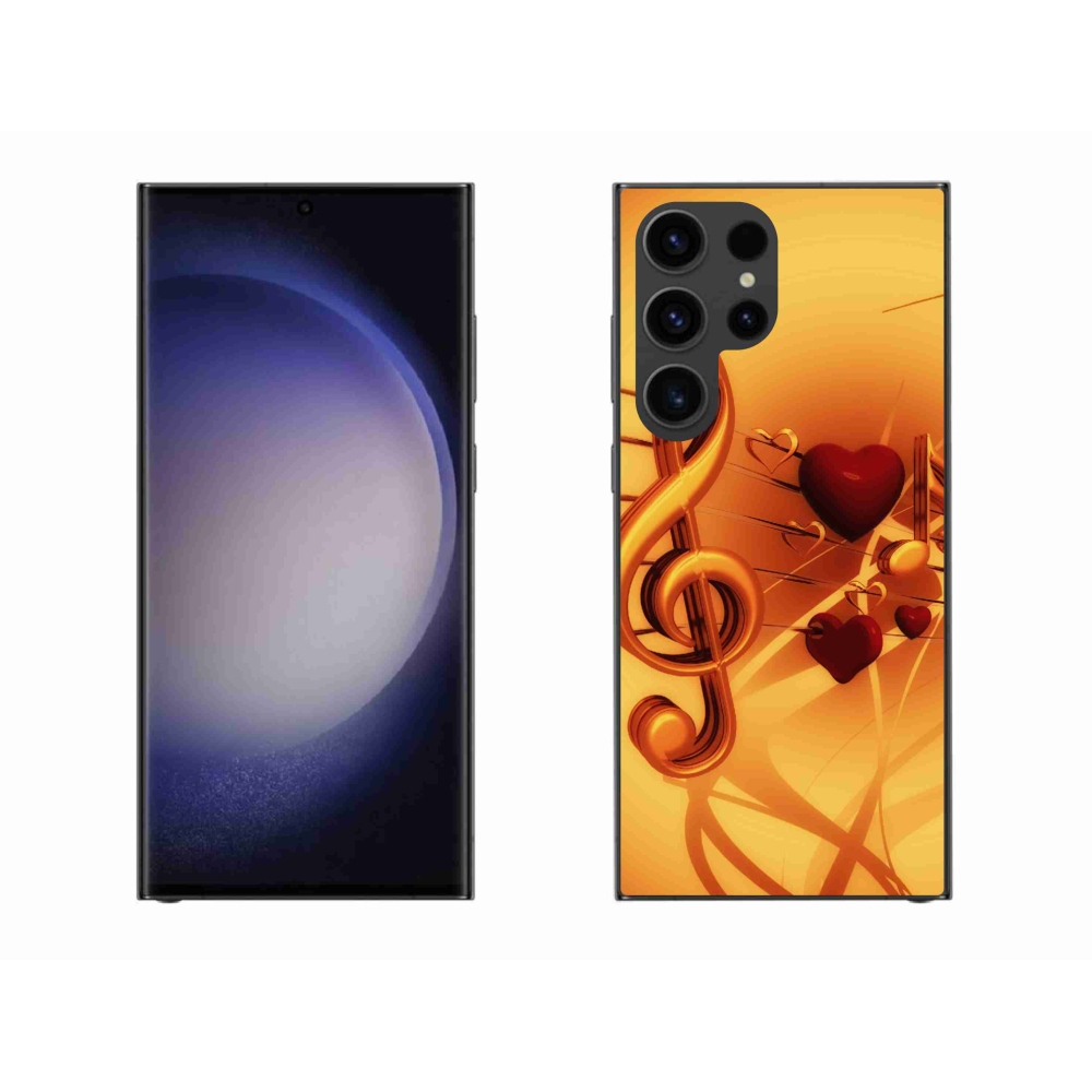 Gelový kryt mmCase na Samsung Galaxy S23 Ultra 5G - noty