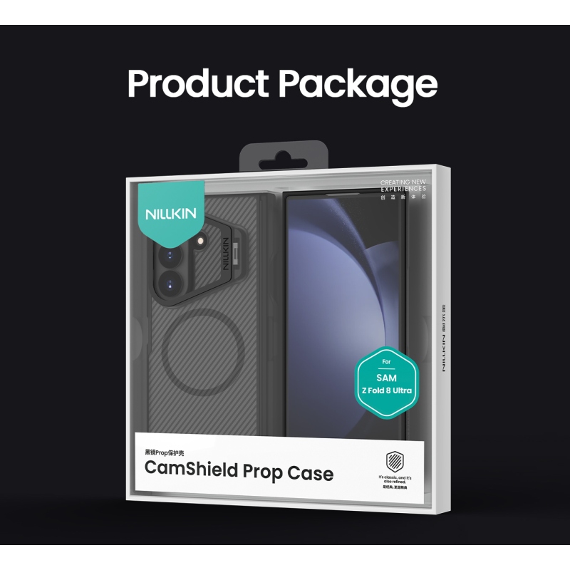 Nillkin CamShield Prop Magnetic Pen Slot (Transp. Lens) Zadní Kryt pro Samsung Galaxy Z Fold 8 Ultra Transparent Black