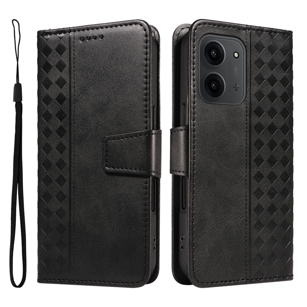 Grids knížkové pouzdro na Xiaomi Redmi 15C 4G/5G (173mm) - černé