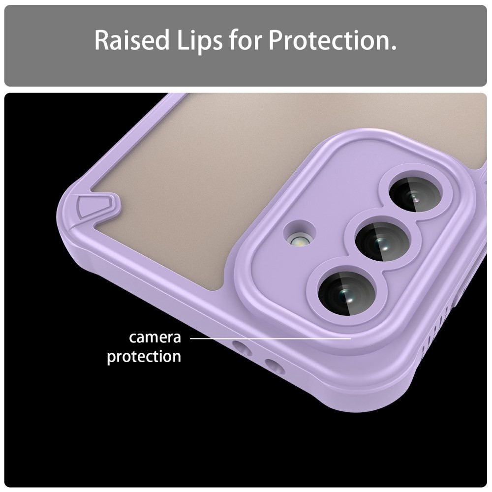 Frosted odolný kryt na Samsung Galaxy A36 5G - fialový