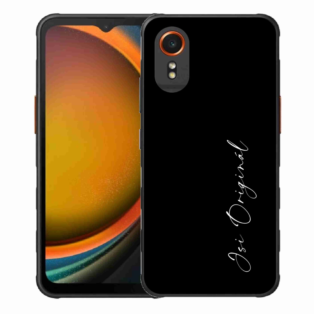 Gelový kryt mmCase na Samsung Galaxy Xcover 7 - jsi originál černé pozadí
