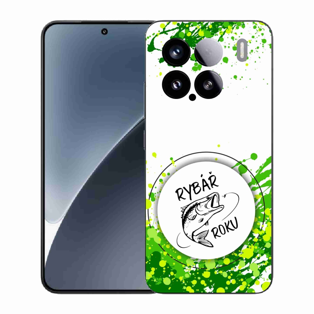 Gelový kryt mmCase na Xiaomi 15 - rybář roku bílé pozadí