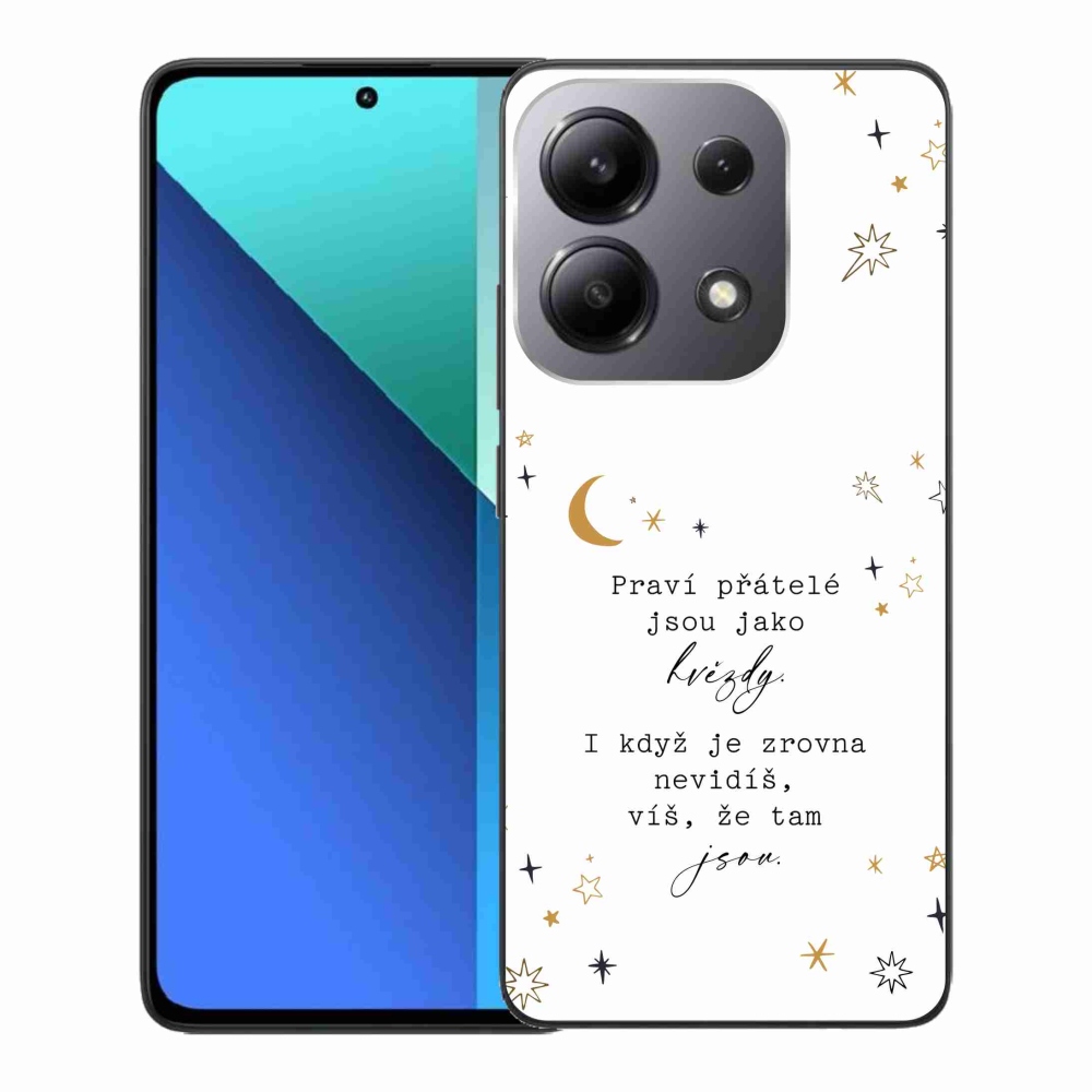 Gelový kryt mmCase na Xiaomi Redmi Note 13 - citát 6 bílé pozadí