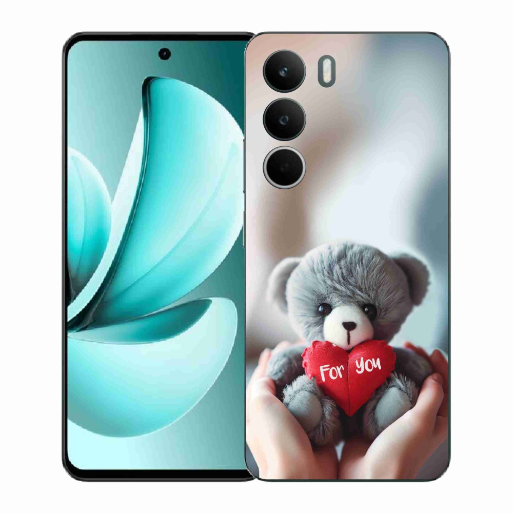 Gelový kryt mmCase na Realme C71 - medvídek pro zamilované