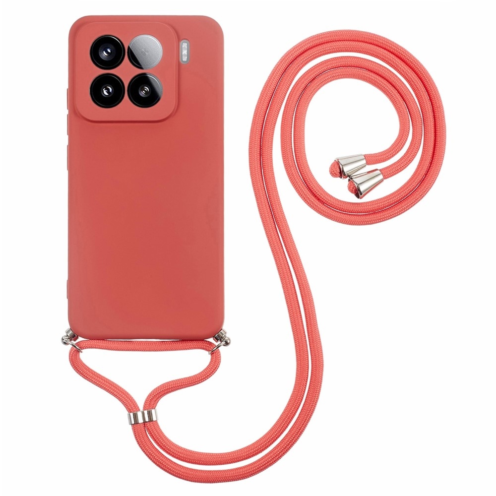 Lining gelový obal se šňůrkou na Xiaomi 15 Pro - vínový