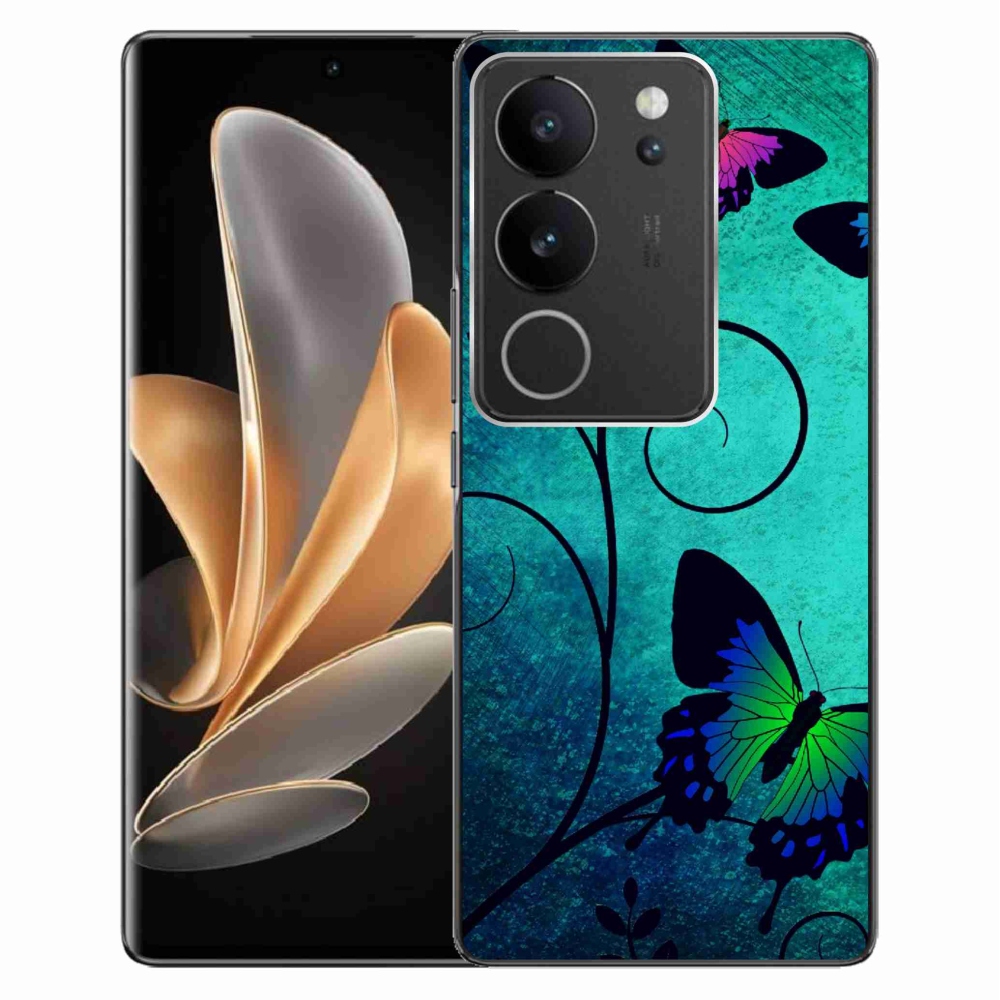 Gelový kryt mmCase na Vivo V29 5G - barevní motýli