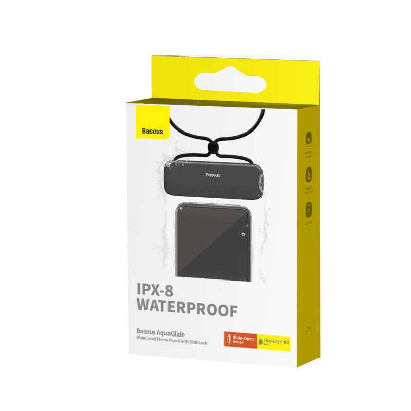 Baseus AquaGlide Vodotěsné pouzdro Black