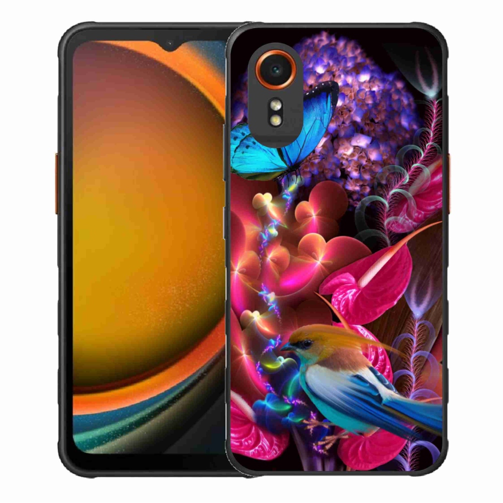 Gelový kryt mmCase na Samsung Galaxy Xcover 7 - barevné květiny