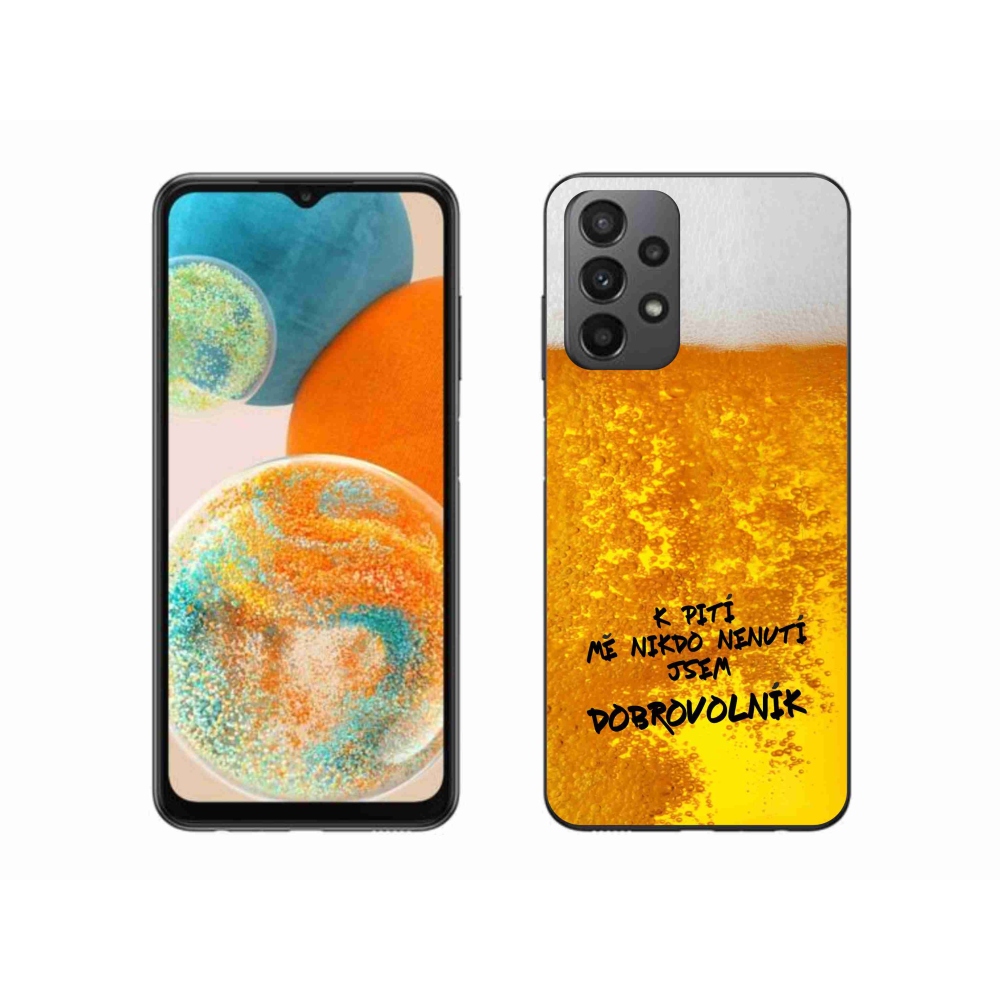 Gelový kryt mmCase na Samsung Galaxy A23 4G/5G - pivní motiv 4