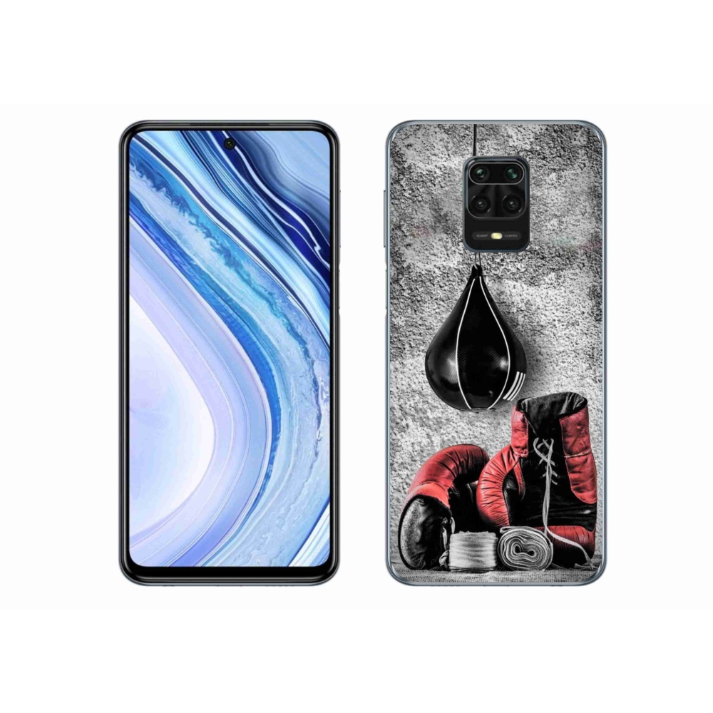 Gelový kryt mmCase na Xiaomi Redmi Note 9S - boxovací pytel a rukavice