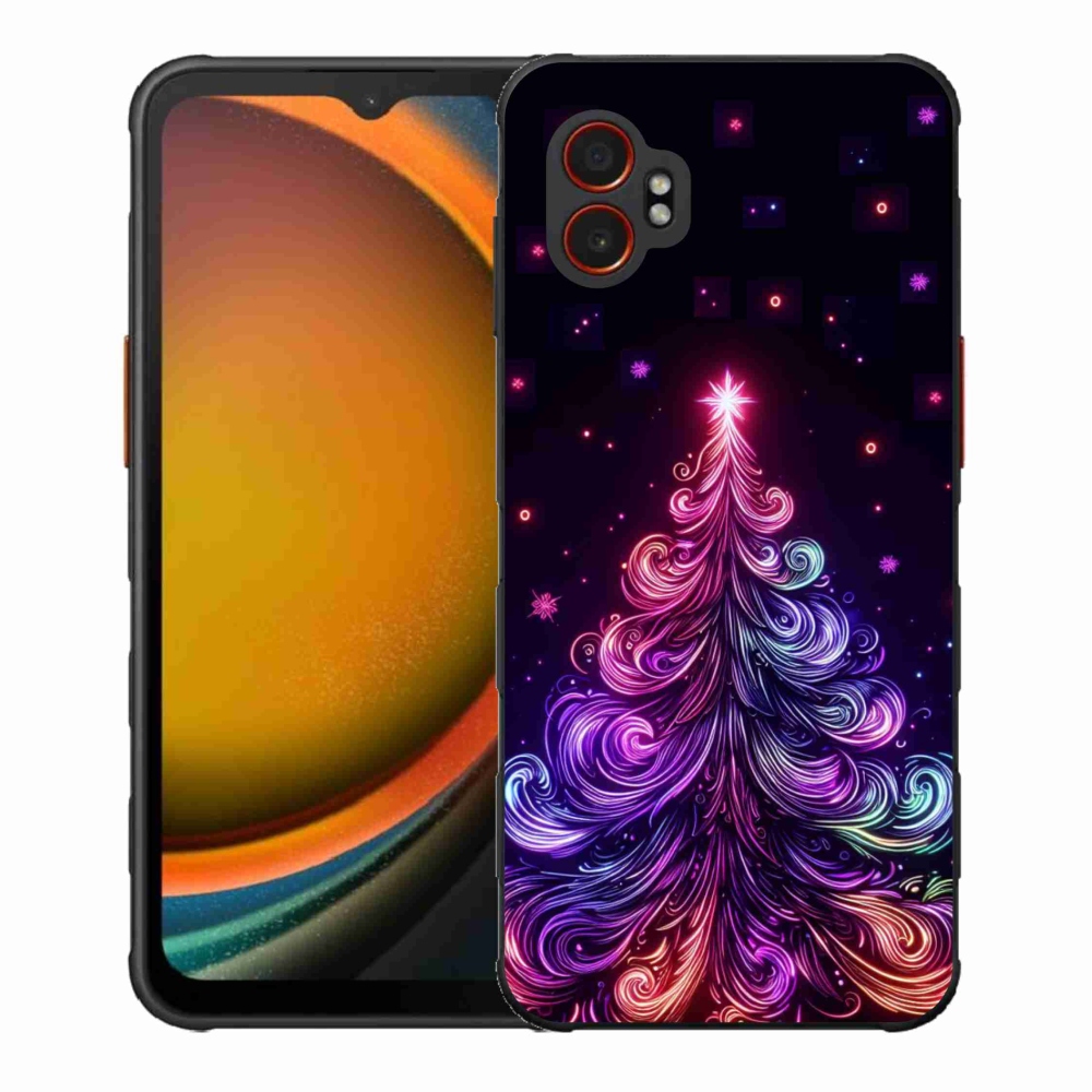 Gelový kryt mmCase na Samsung Galaxy Xcover 7 Pro - neonový vánoční stromek 1