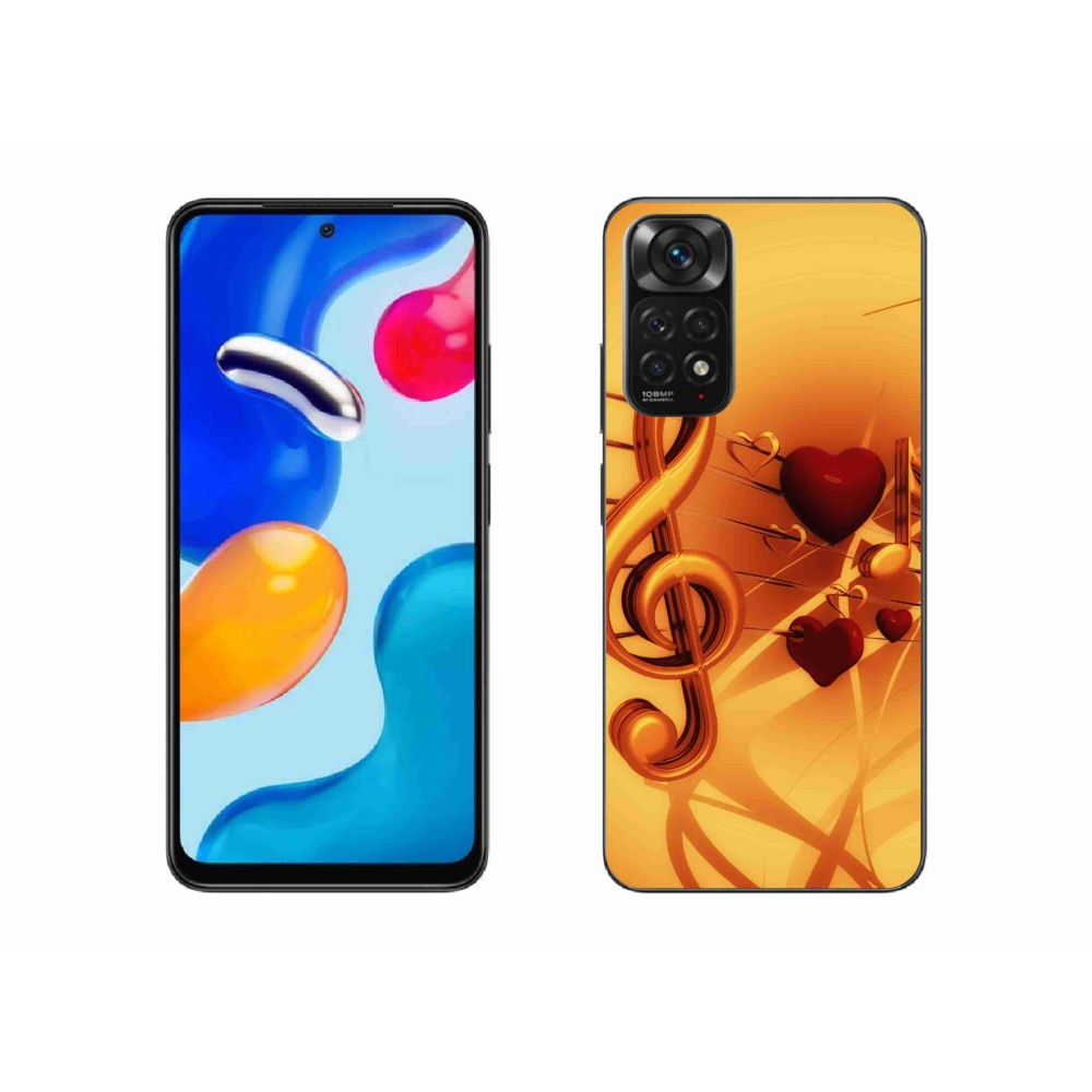 Gelový kryt mmCase na Xiaomi Redmi Note 11 4G - noty